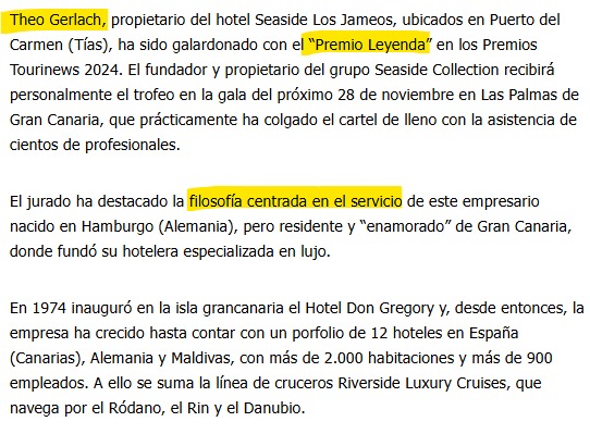 theo gerlach propietario hotel seaside los jameos leyenda turistica en los premios tourinews 2024 La Marca Personal Un Pilar en la Comunicación Corporativa_3