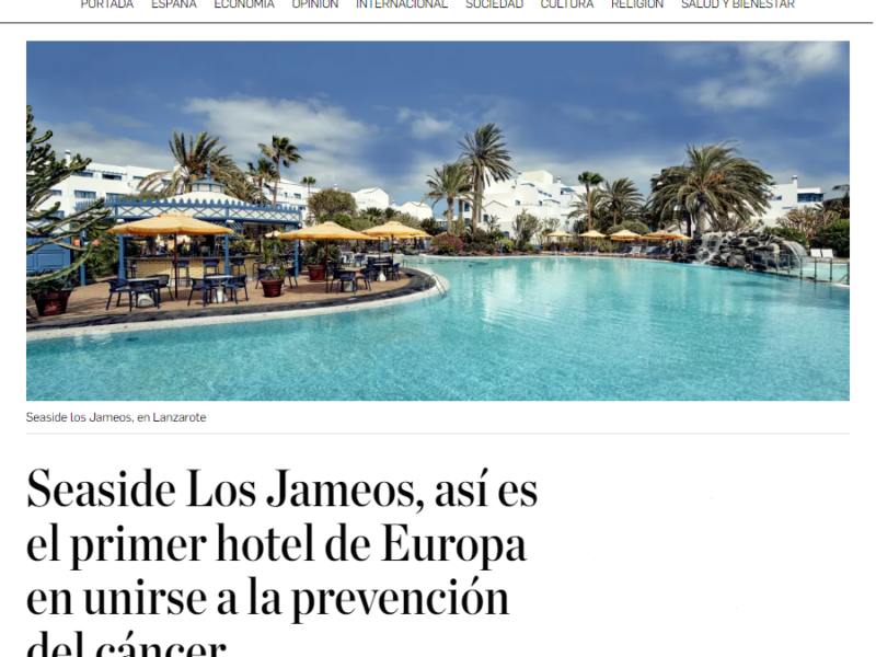 Accion Villarrazo Periodico El Debate Seaside Los Jameos primer hotel en unirse a la lucha contra el cancer