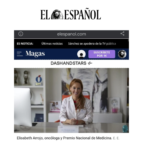 Accion Villarrazo Periodico Español sección magas Dra Elisabeth Arrojo INMOA_cuadrado con titular