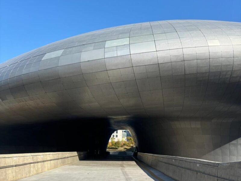 Foto de Silvia Villarrazo Estacion Metro Seoul de la arquitecta Zaha Hadid