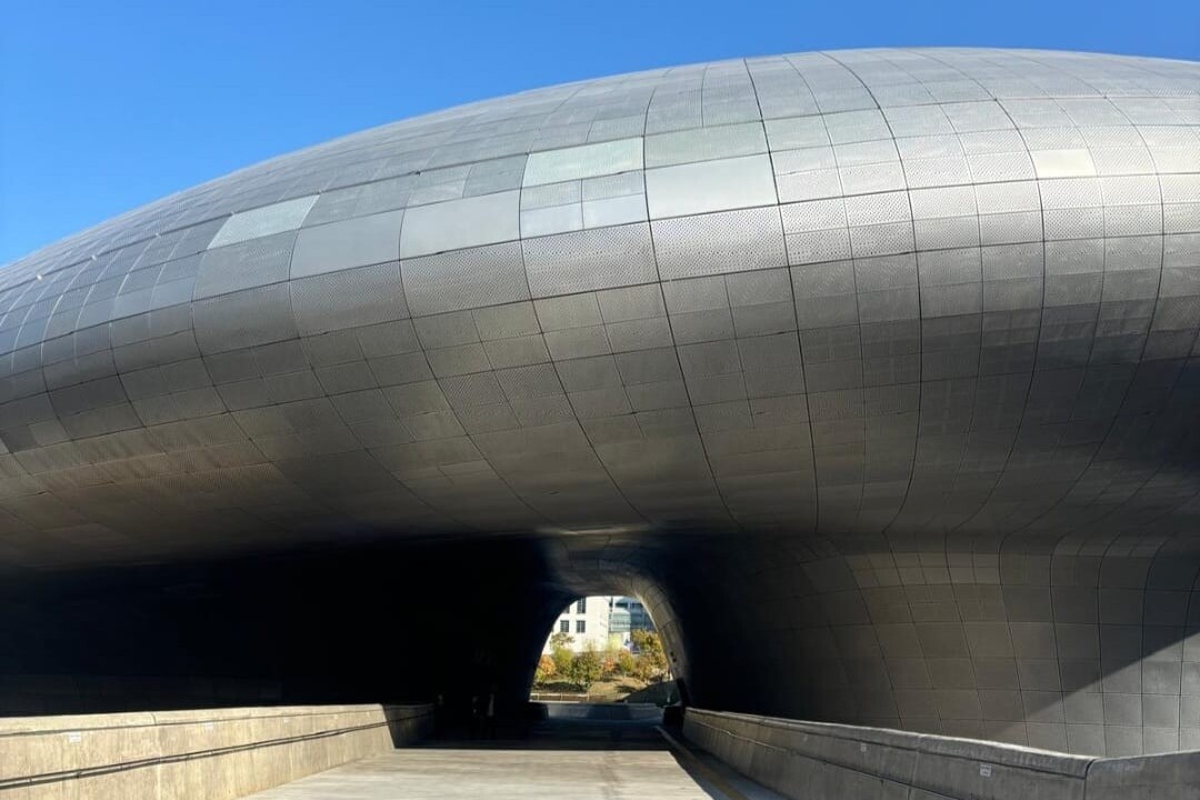 Foto de Silvia Villarrazo Estacion Metro Seoul de la arquitecta Zaha Hadid