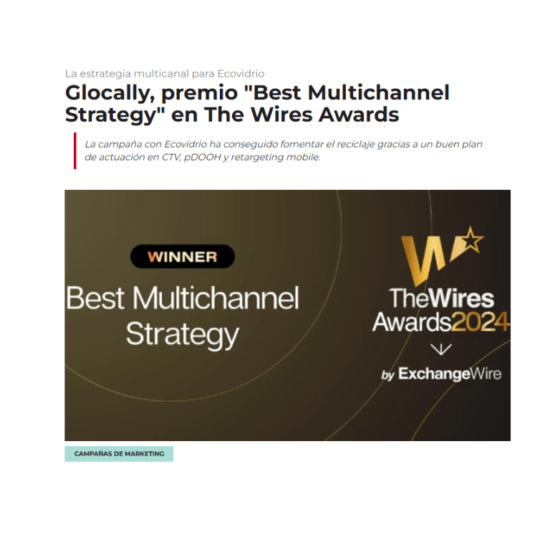 Glocally premio Best Multichannel Strategy Ecovidrio