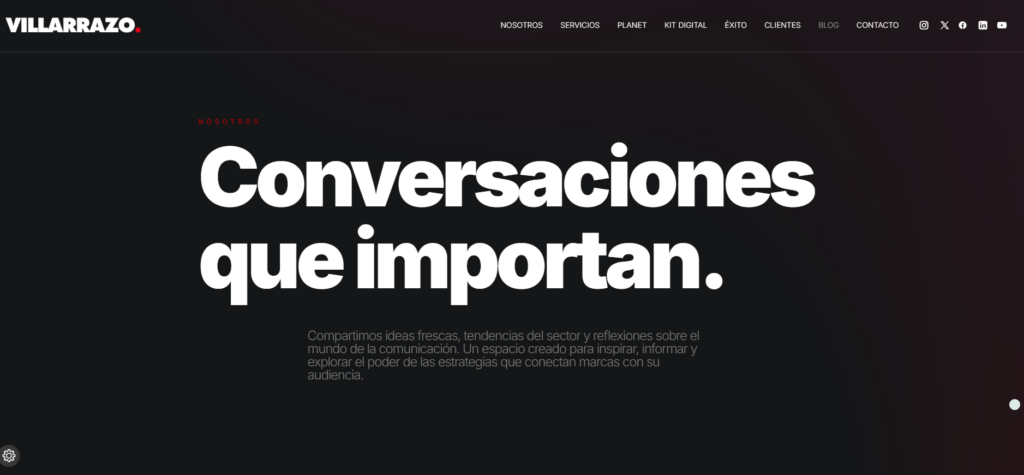 Rebranding de la web de Villarrazo-blog